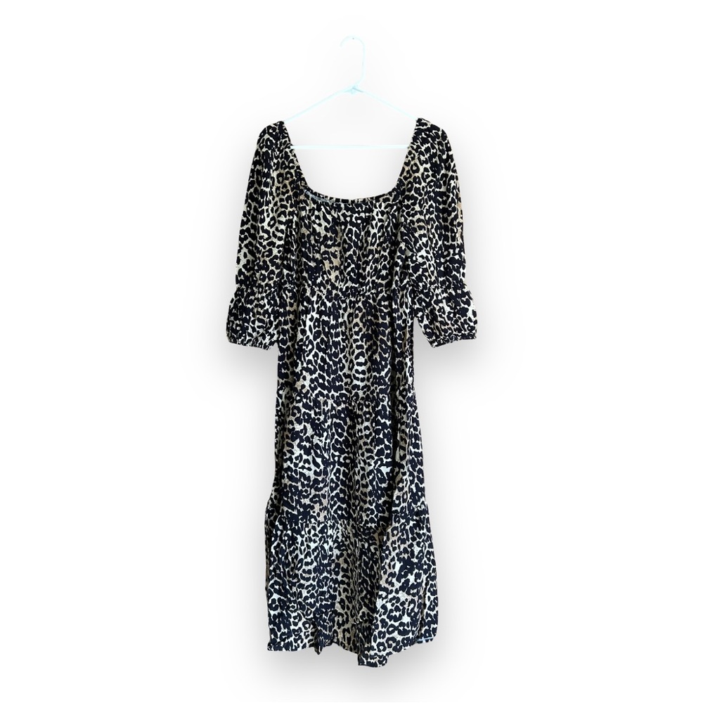 The Drop Medium Leopard Print Midi Dress